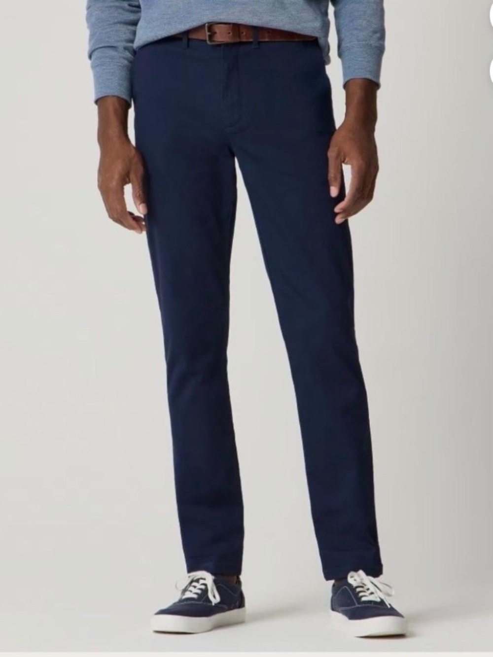 NEW J Crew Flex Straight Leg Navy Blue Tech Chino Dress Pants Mens 40 x 32